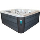 Hydrosan Garten-Whirlpool-Badewanne 565, weiß-perlgrau, Gehäuse 170 x 210 cm