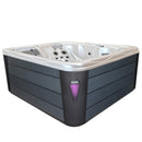 Hydrosan Garten-Whirlpool-Badewanne 565, weiß-perlgrau, Gehäuse 170 x 210 cm