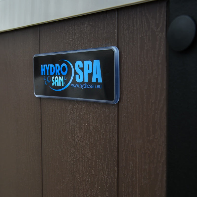 Hydrosan Garten-Whirlpool-Badewanne Spa566 Vollständige Cappuccino-Kaffeeabdeckung 200x200 cm