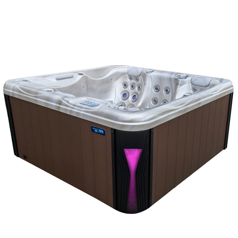 Hydrosan Garten-Whirlpool-Badewanne Spa566 Vollständige Cappuccino-Kaffeeabdeckung 200x200 cm