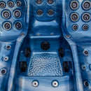 Hydrosan Garten-Whirlpool-Badewanne 566 Vollständig Blau Ozeanwelle Anthrazit Gehäuse 200x200 cm