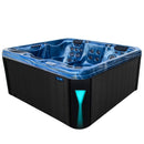Hydrosan Garten-Whirlpool-Badewanne 566 Vollständig Blau Ozeanwelle Anthrazit Gehäuse 200x200 cm