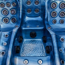 Hydrosan Garten-Whirlpool-Badewanne Spa566 Blaue Ozeanwelle Kaffeekabine 200x200 cm