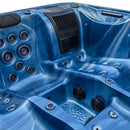 Hydrosan Garten-Whirlpool-Badewanne Spa566 Blaue Ozeanwelle Kaffeekabine 200x200 cm