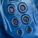 Hydrosan Garten-Whirlpool-Badewanne Spa566 Blaue Ozeanwelle Kaffeekabine 200x200 cm