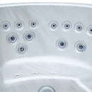 Hydrosan Garten-Whirlpool-Hybridbadewanne, Garten-Whirlpool-Spa, 580 W, Weißperle, Kaffeegehäuse 200 x 200 cm