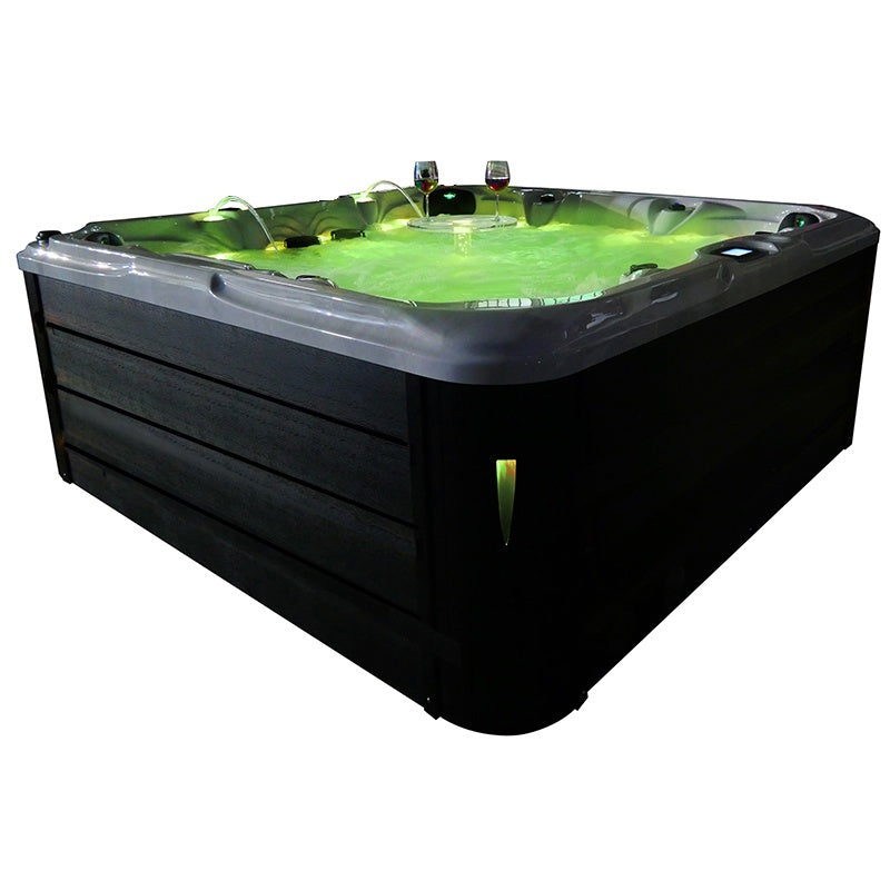 Hydrosan Garten-Whirlpool-Badewanne SPA702 Weiß Perlgrau Gehäuse 230x230 cm