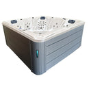 Hydrosan Garten-Whirlpool-Badewanne SPA702 Weiß Perlgrau Gehäuse 230x230 cm
