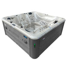Hydrosan Garten-Whirlpool-Badewanne SPA702 Cappuccino-Grau Gehäuse 230x230 cm