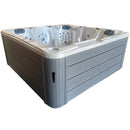 Hydrosan Garten-Whirlpool-Badewanne SPA702 Cappuccino-Grau Gehäuse 230x230 cm