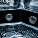 Hydrosan Garten-Whirlpool-Badewanne SPA702 Black Wave Anthrazit Gehäuse 230x230 cm