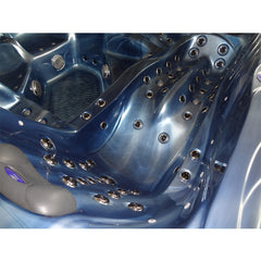 Hydrosan Garten-Whirlpool-Badewanne Spa702 Blaue Ozeanwelle Anthrazit Gehäuse 230x230 cm – Vorschau 25
