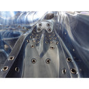 Hydrosan Garten-Whirlpool-Badewanne Spa702 Blaue Ozeanwelle Anthrazit Gehäuse 230x230 cm