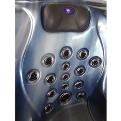 Hydrosan Garten-Whirlpool-Badewanne Spa702 Blaue Ozeanwelle Anthrazit Gehäuse 230x230 cm – Vorschau 6