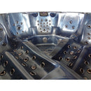 Hydrosan Garten-Whirlpool-Badewanne Spa702 Blaue Ozeanwelle Anthrazit Gehäuse 230x230 cm