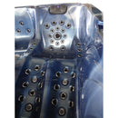 Hydrosan Garten-Whirlpool-Badewanne Spa702 Blaue Ozeanwelle Anthrazit Gehäuse 230x230 cm