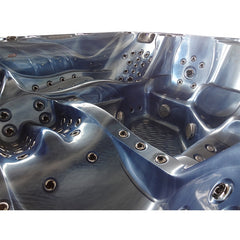 Hydrosan Garten-Whirlpool-Badewanne Spa702 Blaue Ozeanwelle Anthrazit Gehäuse 230x230 cm – Vorschau 20