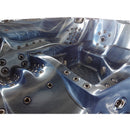 Hydrosan Garten-Whirlpool-Badewanne Spa702 Blaue Ozeanwelle Anthrazit Gehäuse 230x230 cm