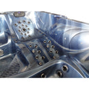 Hydrosan Garten-Whirlpool-Badewanne Spa702 Blaue Ozeanwelle Anthrazit Gehäuse 230x230 cm