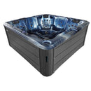 Hydrosan Garten-Whirlpool-Badewanne Spa702 Blau Ozeanwelle Grau Gehäuse 230x230 cm