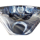 Hydrosan Garten-Whirlpool-Badewanne Spa702 Blau Ozeanwelle Grau Gehäuse 230x230 cm