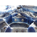 Hydrosan Garten-Whirlpool-Badewanne Spa702 Blau Ozeanwelle Grau Gehäuse 230x230 cm