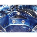 Hydrosan Garten-Whirlpool-Badewanne Spa702 Blau Ozeanwelle Grau Gehäuse 230x230 cm