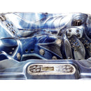 Hydrosan Garten-Whirlpool-Badewanne Spa702 Blau Ozeanwelle Grau Gehäuse 230x230 cm