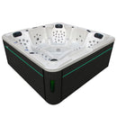 Hydrosan Garten-Whirlpool-Badewanne SPA702 Weißperle Anthrazit Gehäuse 230x230 cm
