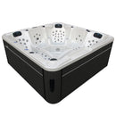 Hydrosan Garten-Whirlpool-Badewanne SPA702 Weißperle Anthrazit Gehäuse 230x230 cm
