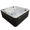 Hydrosan Garten-Whirlpool-Badewanne SPA702 Weißperle Anthrazit Gehäuse 230x230 cm