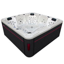 Hydrosan Garten-Whirlpool-Badewanne SPA702 Weißperle Anthrazit Gehäuse 230x230 cm