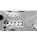Hydrosan Garten-Whirlpool-Badewanne 702, Weißperle, dunkelgraues Holzgehäuse, 230 x 230 cm