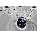 Hydrosan Garten-Whirlpool-Badewanne Spa702 Weißperle Kaffeegehäuse 230x230 cm