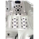 Hydrosan Garten-Whirlpool-Badewanne Spa702 Weißperle Kaffeegehäuse 230x230 cm