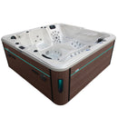 Hydrosan Garten-Whirlpool-Badewanne Spa702 Weißperle Kaffeegehäuse 230x230 cm