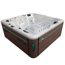 Hydrosan Garten-Whirlpool-Badewanne Spa702 Weißperle Kaffeegehäuse 230x230 cm