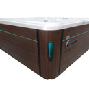 Hydrosan Garten-Whirlpool-Badewanne Spa702 Weißperle Kaffeegehäuse 230x230 cm