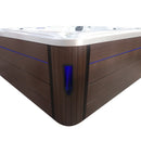 Hydrosan Garten-Whirlpool-Badewanne Spa702 Weißperle Kaffeegehäuse 230x230 cm