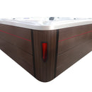 Hydrosan Garten-Whirlpool-Badewanne Spa702 Weißperle Kaffeegehäuse 230x230 cm