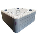 Hydrosan Garten-Whirlpool-Badewanne SPA702 Weiß Perlgrau Gehäuse 230x230 cm