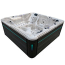 Hydrosan Garten-Whirlpool-Badewanne SPA702 Cappuccino Anthrazit Gehäuse 230x230 cm
