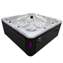 Hydrosan Garten-Whirlpool-Badewanne SPA702 Cappuccino Anthrazit Gehäuse 230x230 cm