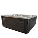 Hydrosan Garten-Whirlpool-Badewanne SPA702 Cappuccino Dunkelgrau Holzgehäuse 230x230 cm