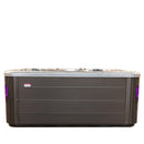 Hydrosan Garten-Whirlpool-Badewanne SPA702 Cappuccino Dunkelgrau Holzgehäuse 230x230 cm