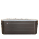 Hydrosan Garten-Whirlpool-Badewanne SPA702 Cappuccino Dunkelgrau Holzgehäuse 230x230 cm