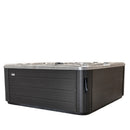 Hydrosan Garten-Whirlpool-Badewanne SPA702 Cappuccino Dunkelgrau Holzgehäuse 230x230 cm