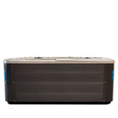 Hydrosan Garten-Whirlpool-Badewanne SPA702 Cappuccino Dunkelgrau Holzgehäuse 230x230 cm