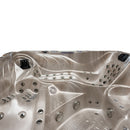 Hydrosan Garten-Whirlpool-Badewanne SPA702 Cappuccino Dunkelgrau Holzgehäuse 230x230 cm