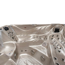 Hydrosan Garten-Whirlpool-Badewanne SPA702 Cappuccino Dunkelgrau Holzgehäuse 230x230 cm